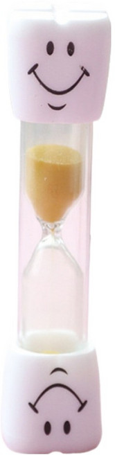 힘룸 양치할때 3분 모래시계 2.2 x 10 cm, 옐로우