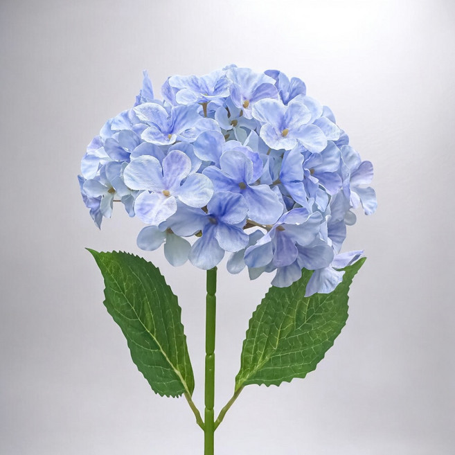 FLORAL M 夏日京都大型繡球百年之戀仿真花花材, 藍色, 1個