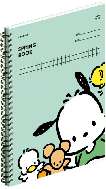 모트모트 스프링북 노트, 스퀘어드 포차코, 1개