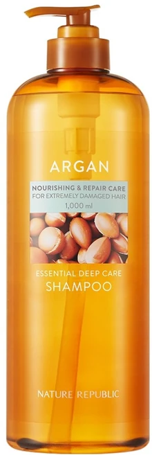 네이처리퍼블릭 아르간 에센셜 딥 케어 샴푸 대용량, 1L, 1개 - 쿠팡