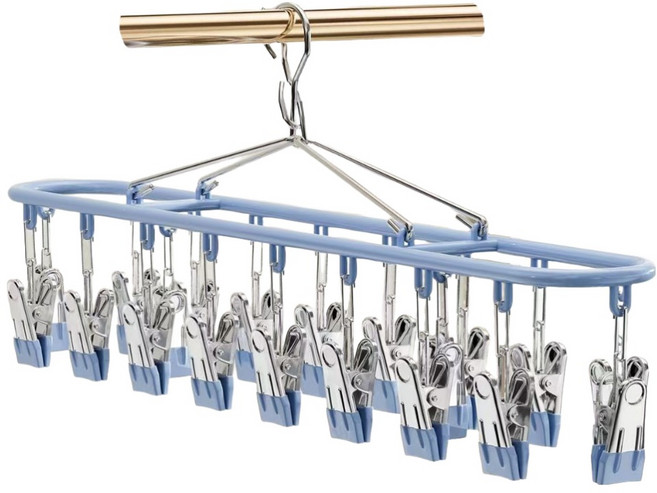 몰투데이 꽉잡스 빨래 양말 집게 건조대, 03 블루, 1개