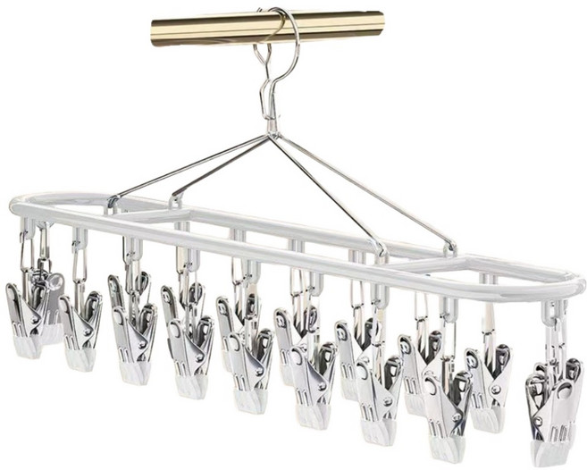 몰투데이 꽉잡스 빨래 양말 집게 건조대, 02 화이트, 1개