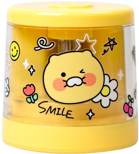 카카오프렌즈 세이치즈 자동 연필깎이 + 사용설명서 + 연필홀더 + 칼날2p+ 청소브러시 세트, 춘식이, 1세트