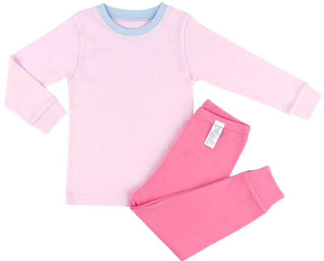 메이키즈 여아용 핑크파스텔 30수 후라이스 상하의 세트