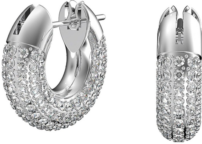 스와로브스키 여성용 덱스터 로듐 후프 귀걸이 S 5618306 +쇼핑백+메시지카드+품질보증서