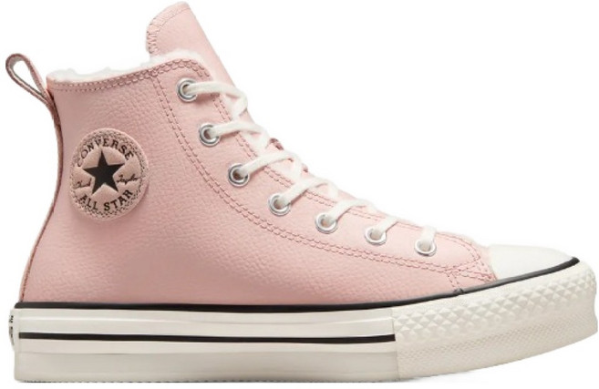 컨버스 남녀공용 척테일러 올스타 리프트 하이 플랫폼 레더 & 셰르파 스니커즈 A06796C