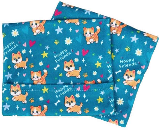 인라이프 프렌즈 핫팩 극세사 고급형 파우치, 2개