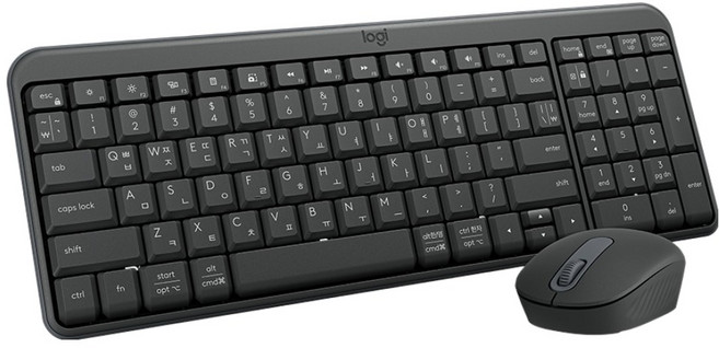로지텍 MK250 무선키보드 마우스 세트, 920-013568, 그래파이트, 일반형