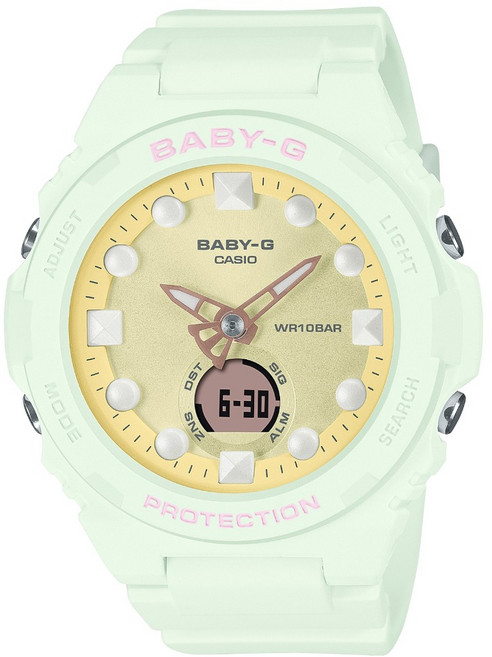 CASIO 卡西歐 台灣公司貨 BABY-G 鬧鈴多時區雙顯錶 BGA-320FH-3ADR
