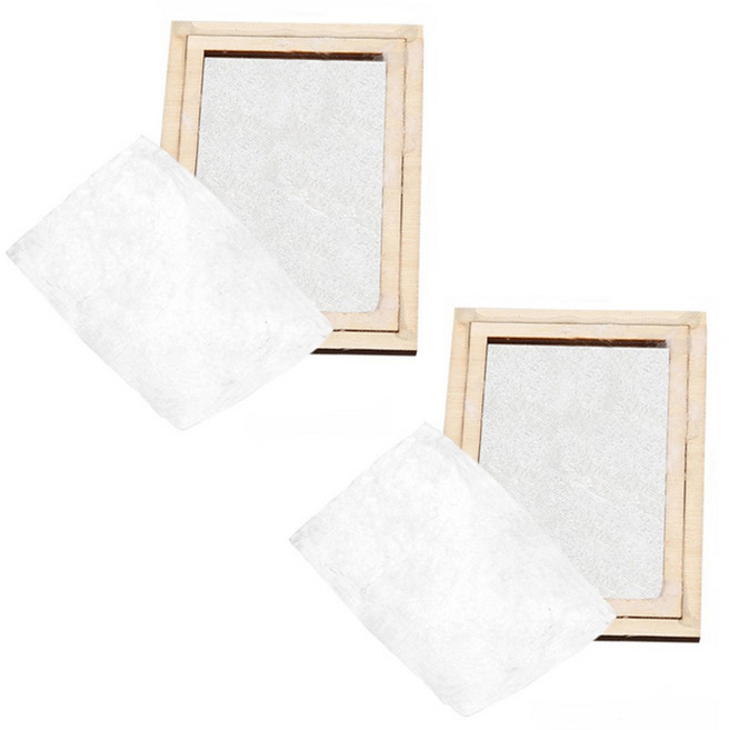 리브온 창의력 STEAM 목재 종이 만들기 키트 9.9 x 6.9 cm, 혼합색상, 2개