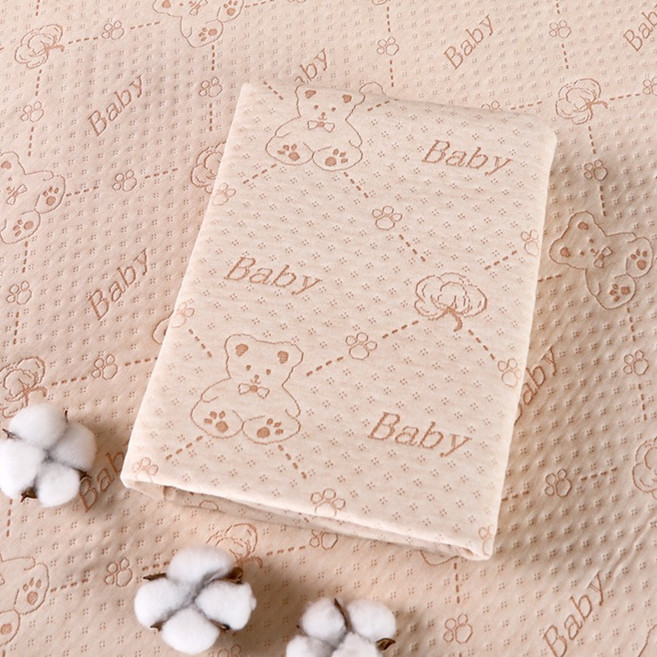 벨라 유아용 침대 드리밍베어 코튼 방수패드, 아이보리, 1개