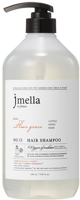 jmella In France Fleur Grace洗髮精 富含牡丹香, 1個, 1L