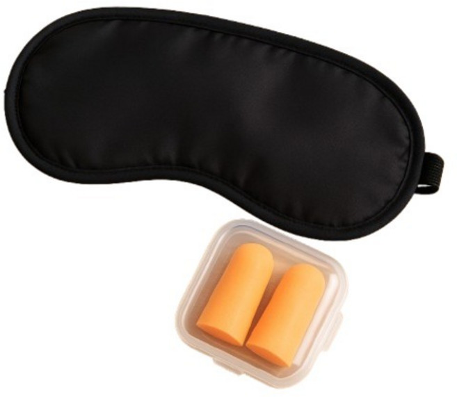 네이처리브 빛차단 암막 부드러운 아이마스크 안대 + 귀마개 세트