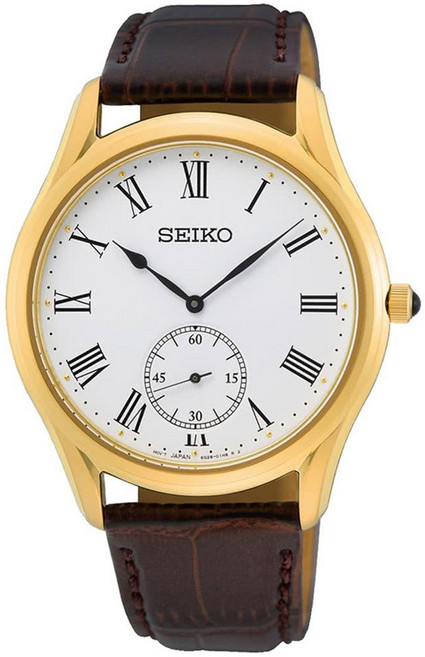 SEIKO 精工 CS 羅馬數字小秒針腕錶 SRK050P 6G28-01A0G