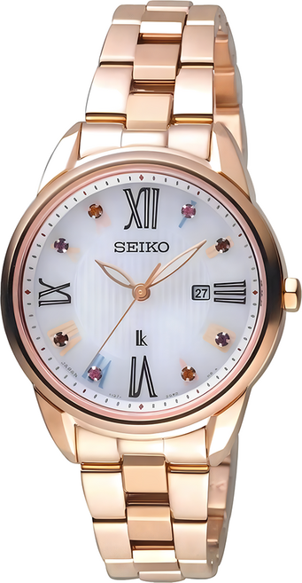 Seiko 精工 LUKIA 花漾時光太陽能腕錶 SUT368J1 V137-0DC0G