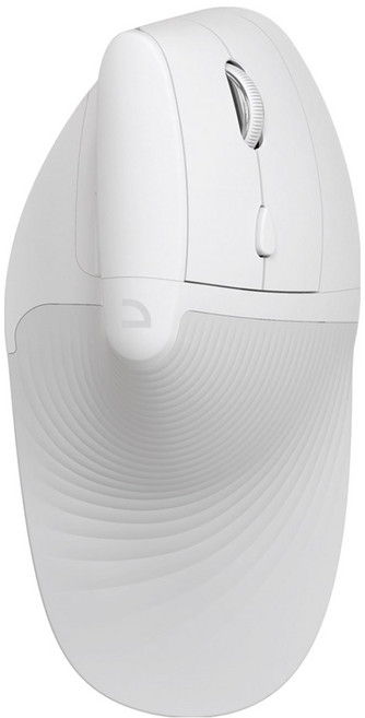 앱코 인체공학 WIRELESS FREE 무선 버티컬 마우스 WEM65, White