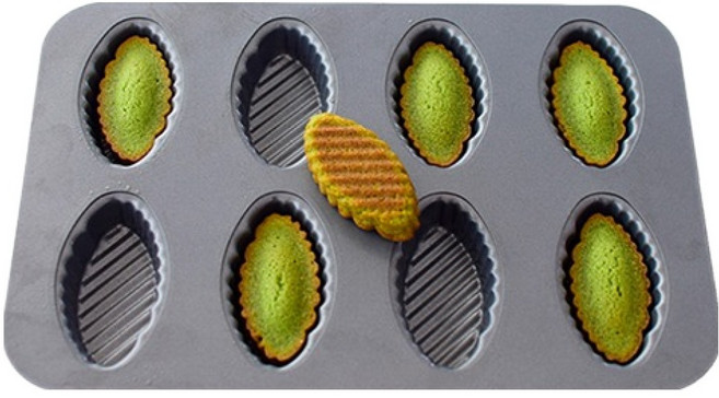 cotta 잎사귀모양 휘낭시에 8구 틀 MP577, 1개