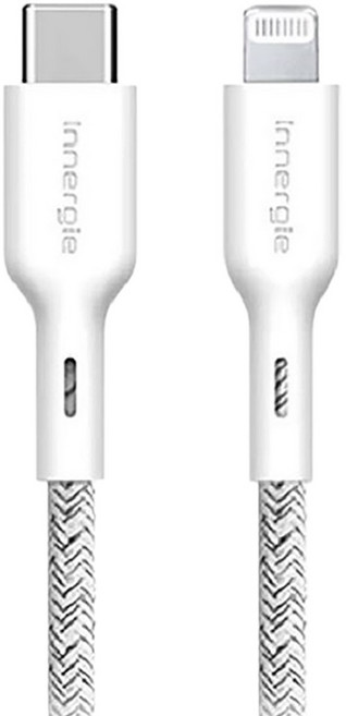 Innergie USB-C-Lightning充電線, 白色, 1個, 180cm