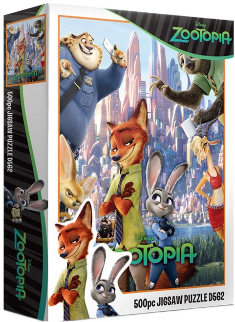 퍼즐라이프 디즈니 주토피아 직소퍼즐 D562, 500피스, 혼합색상, 1개