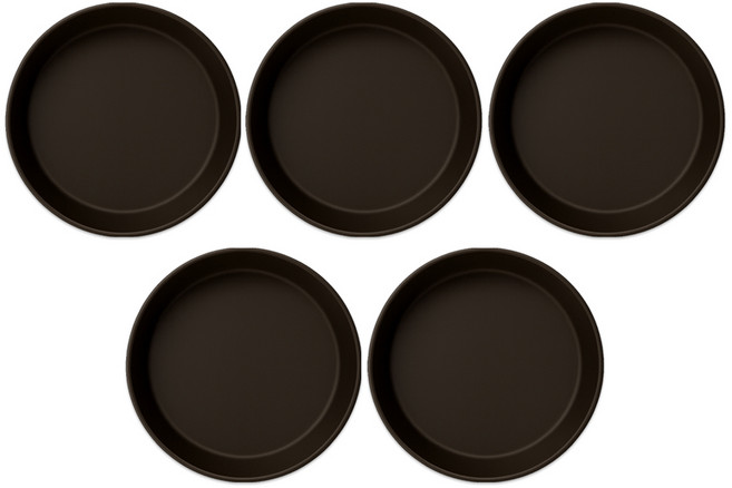 식스파머스 튼튼한 원형 화분 받침, 옹기색, 5개