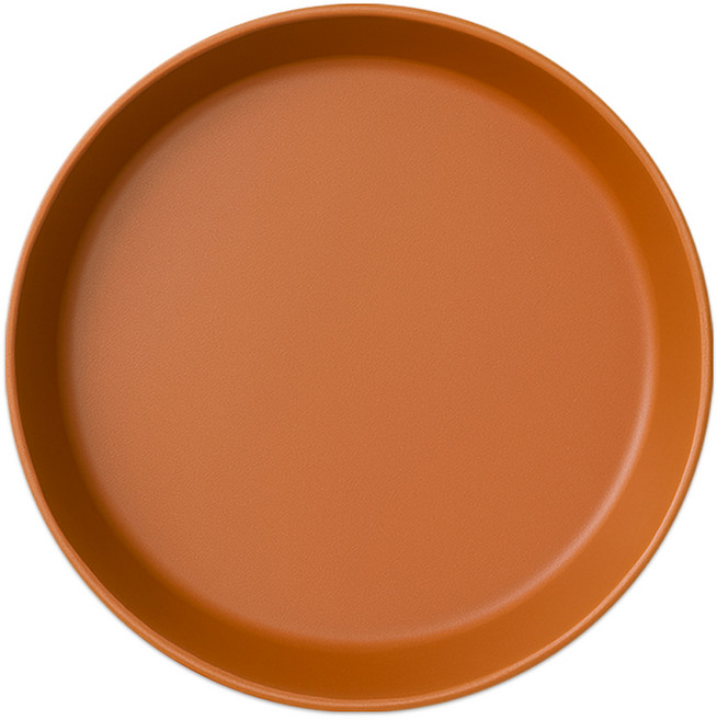 식스파머스 튼튼한 원형 화분 받침, 토기색, 1개