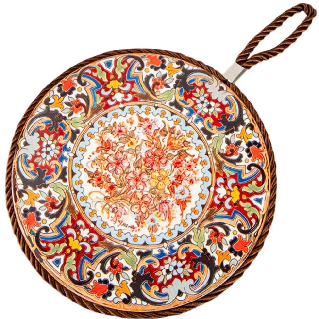 모노플리 레트로 세라믹 냄비받침, 꽃길, 1개