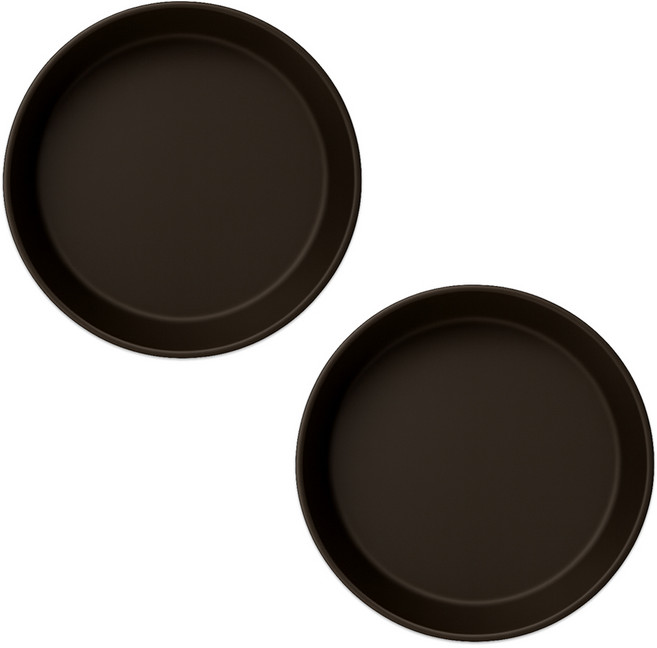 식스파머스 튼튼한 원형 화분 받침, 옹기색, 2개