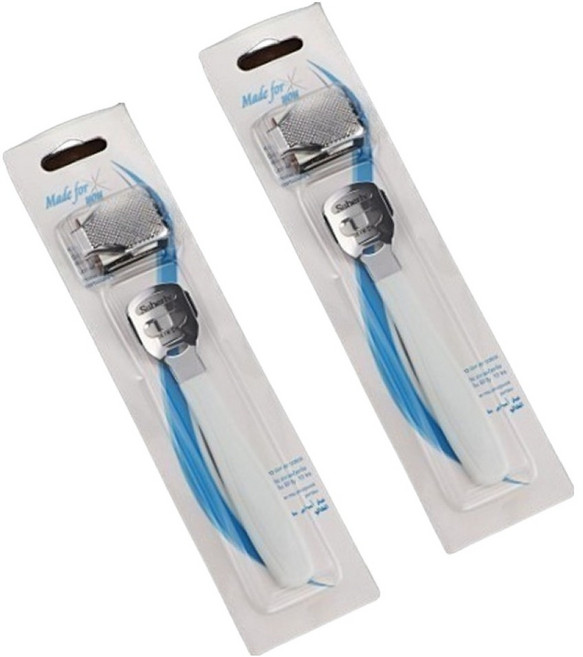 미르홈퍼니 발 굳은살 각질 제거기 2p + 칼날 20p 세트 화이트, 1세트