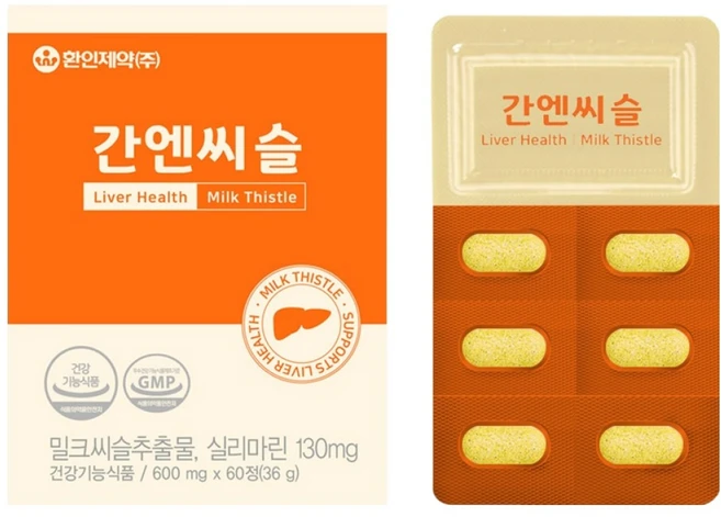 환인제약 애즈유 간엔씨슬 36g, 1개, 60정 - 쿠팡