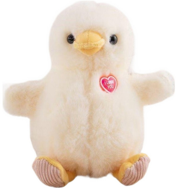 Miral Company 麻糬安撫玩偶, 1個, 可愛愛心小雞, 25cm