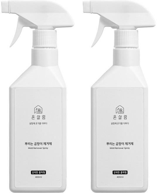 온살림 뿌리는 곰팡이 제거제, 2개, 400ml