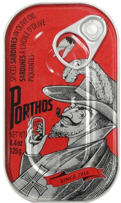 포르토스 올리브오일 스파이스드 정어리 통조림, 125g, 1개