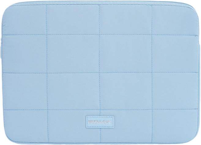 빈러브 스크래치 방지 충격흡수 초경량 노트북 파우치, 블루, 1개