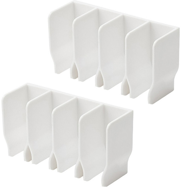 hillo 이지 무타공 치약 세안제 벽부착 튜브 수납홀더, 화이트, 2개