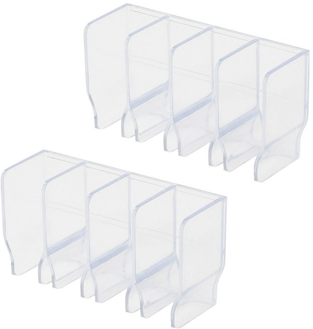 hillo 이지 무타공 치약 세안제 벽부착 튜브 수납홀더, 투명, 2개