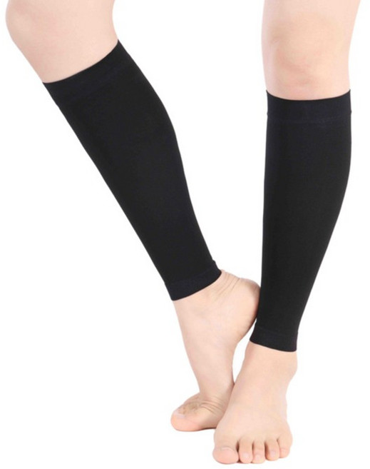 소요상회 빅사이즈 압박스타킹 블랙, 1세트, 종아리/무릎형