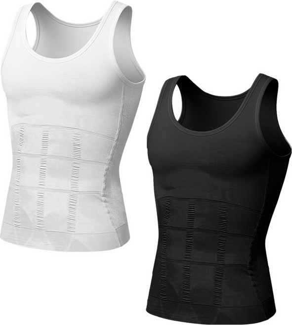 맨인모드 남성용 슬림핏 보정 나시 2종 세트 D0233