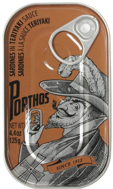 포르토스 데리야끼소스 정어리 통조림, 125g, 1개