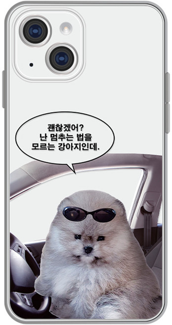 hottmall 壞壞小狗 透明手機殼 MOA1038