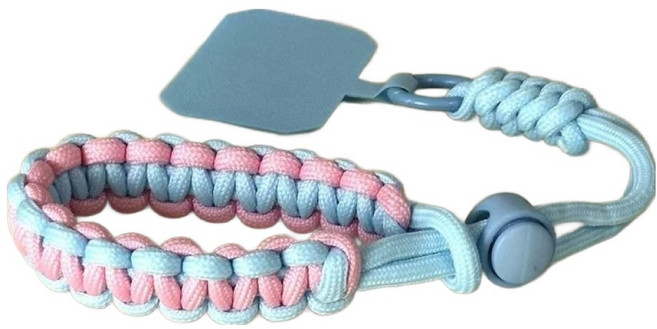 아이작큐브 도난방지 스마트폰 손목 스트랩, 06 핑크블루, 1개