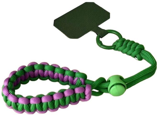 아이작큐브 도난방지 스마트폰 손목 스트랩, 04 그린퍼플, 1개