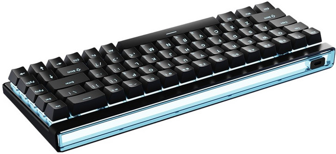 프리플로우 MCHOSE 유선 8K 래피드트리거 자석축 텐키리스 키보드, 블랙, Ace68 Air, 퀵실버