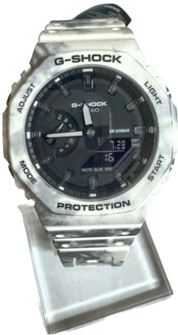CASIO 卡西歐 G-SHOCK 雙顯運動電子錶 GAE-2100GC-7ADR
