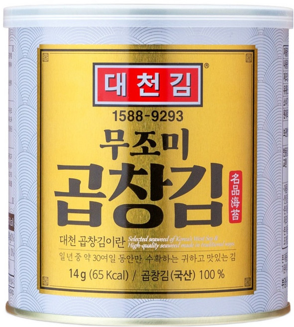 대천김 무조미 곱창캔김 NC730, 14g, 1개