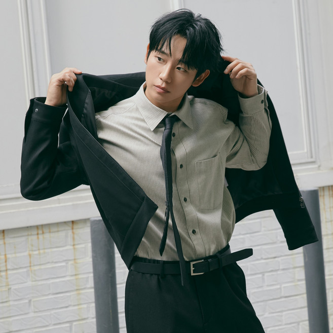 마인드브릿지 남성용 올데이 스트라이프 오버핏 면 셔츠 MZWS6121