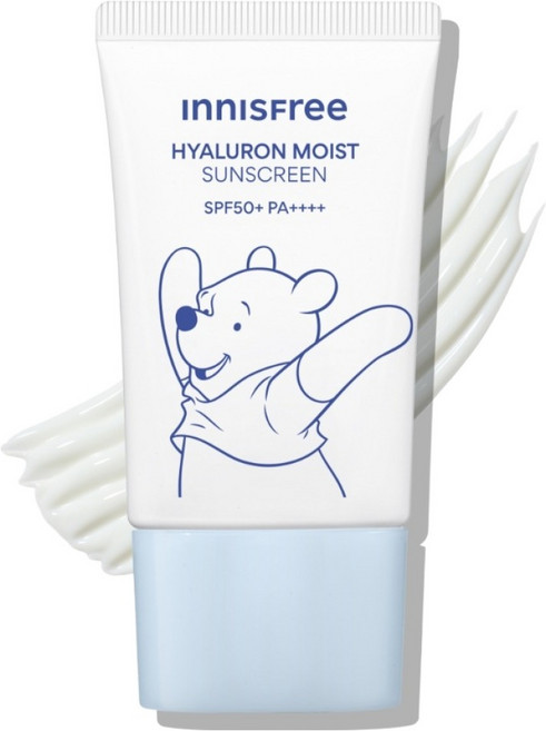 INNISFREE 小熊維尼聯名款 玻尿酸保濕防曬霜 SPF50+ PA++++, 50ml, 1個