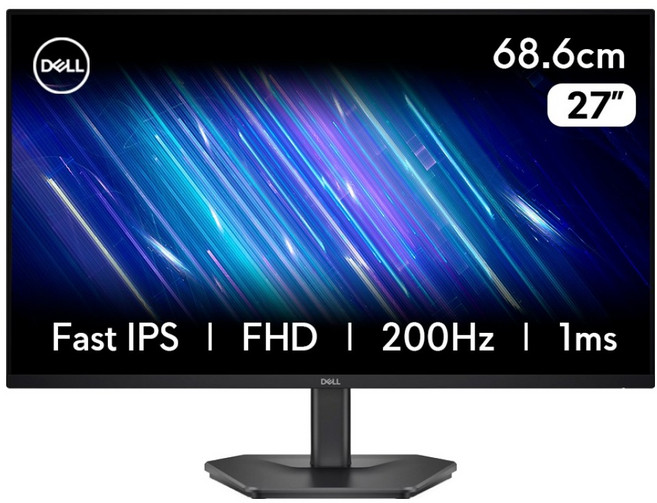 델 FHD 200Hz 1ms IPS 게이밍 모니터, 68.6cm, SE2725HG