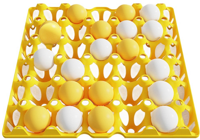 마메 계란판 탁구공 빙고 게임 세트, 옐로우, 1세트