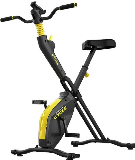 스텔스피트니스 가정용 접이식 실내 사이클, 옐로우