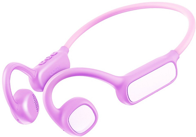 코시 키즈 청력보호 에어 골전도 블루투스 이어폰, EP4150BTR, 퍼플